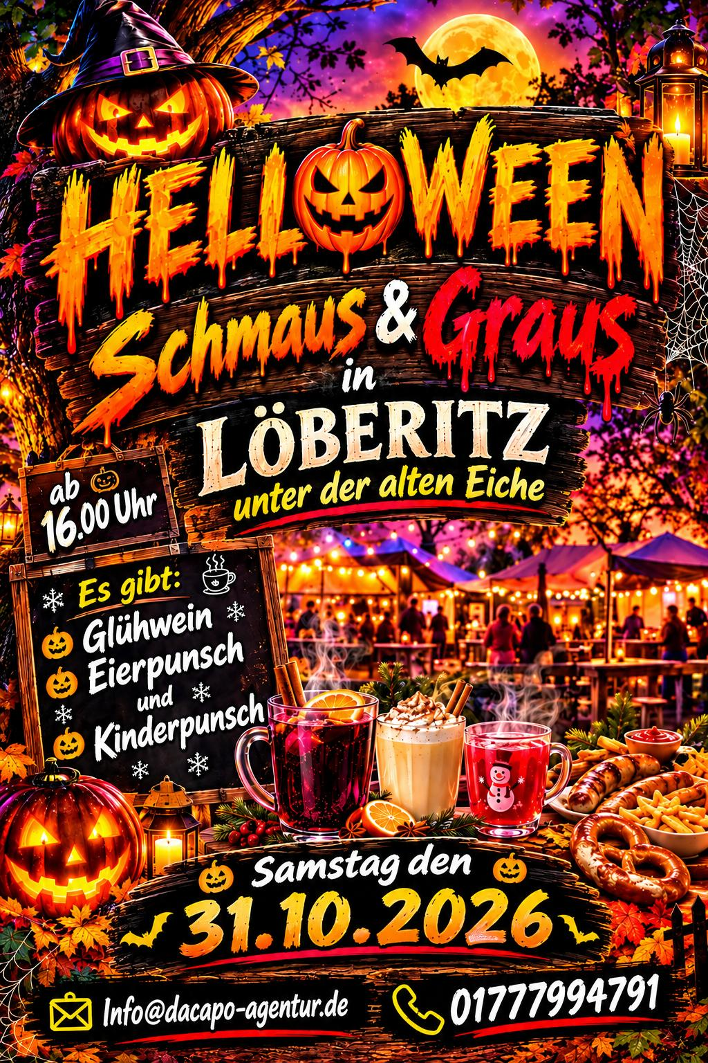 Halloween Schmaus und Graus in Löberitz am 31. Oktober 2026